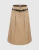 Pleated Midi A-Line Skirt sold by Urban Revivo