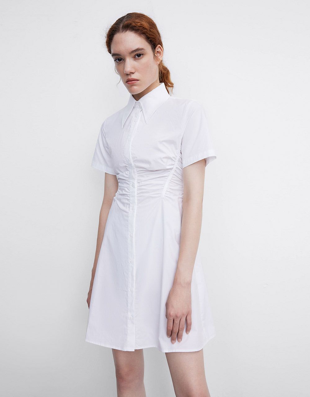 Ruched Shirt Dress sold by Urban Revivo product image thumbnail 5