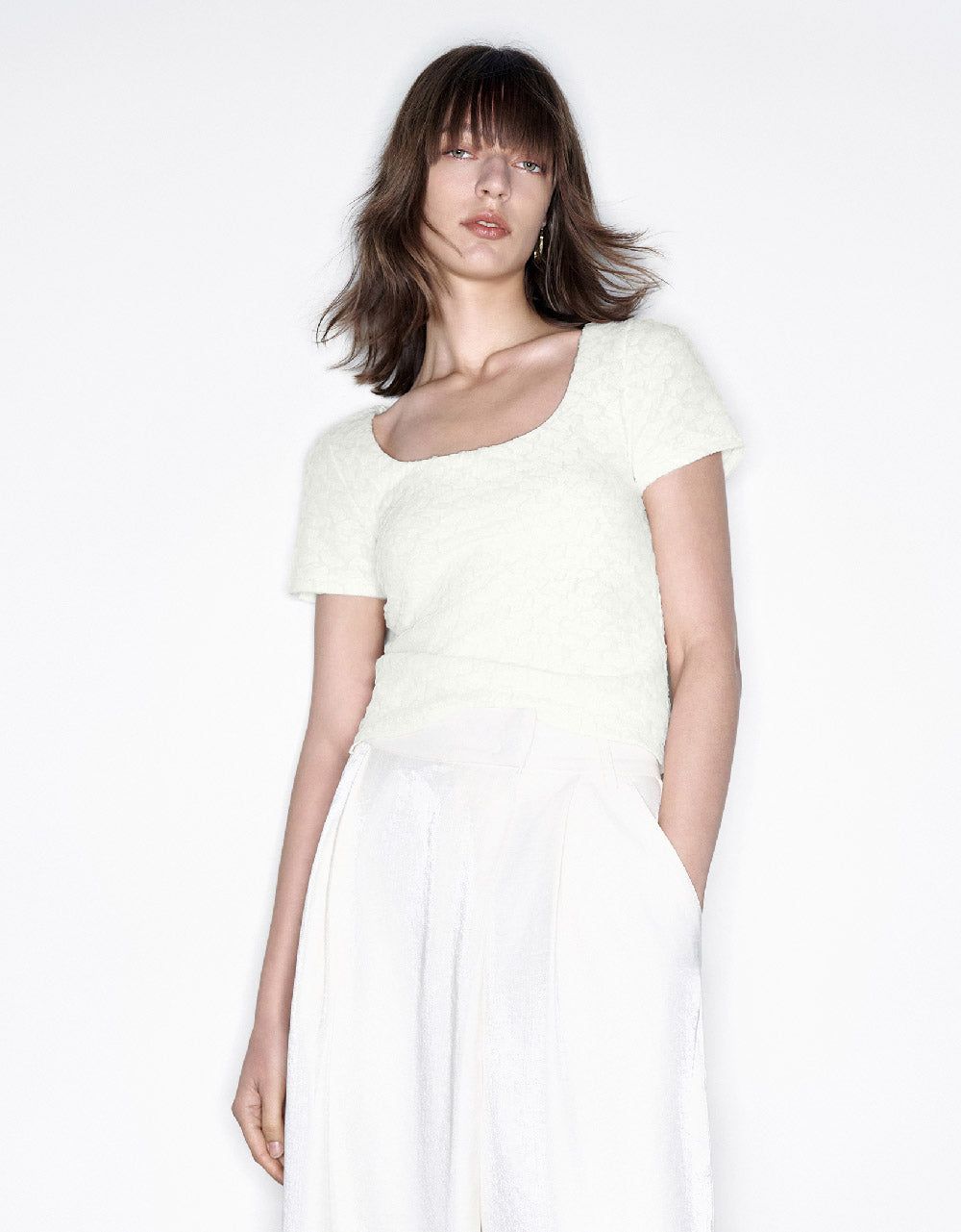 Textured Raglan Sleeve T-Shirt sold by Urban Revivo