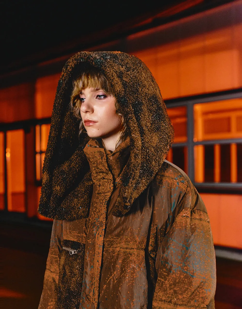 Hooded Loose Padded Coat sold by Urban Revivo product image thumbnail 4