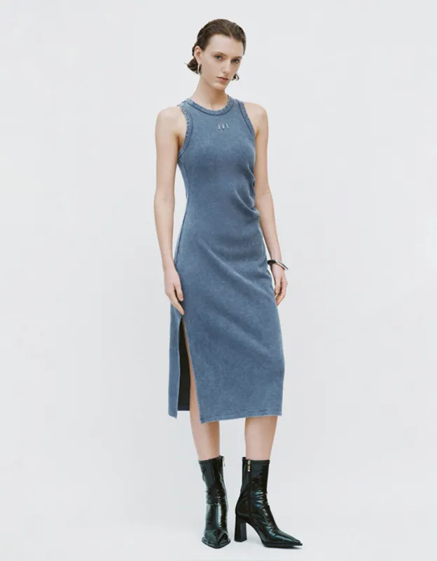 Sleeveless U Neck Straight Dress sold by Urban Revivo