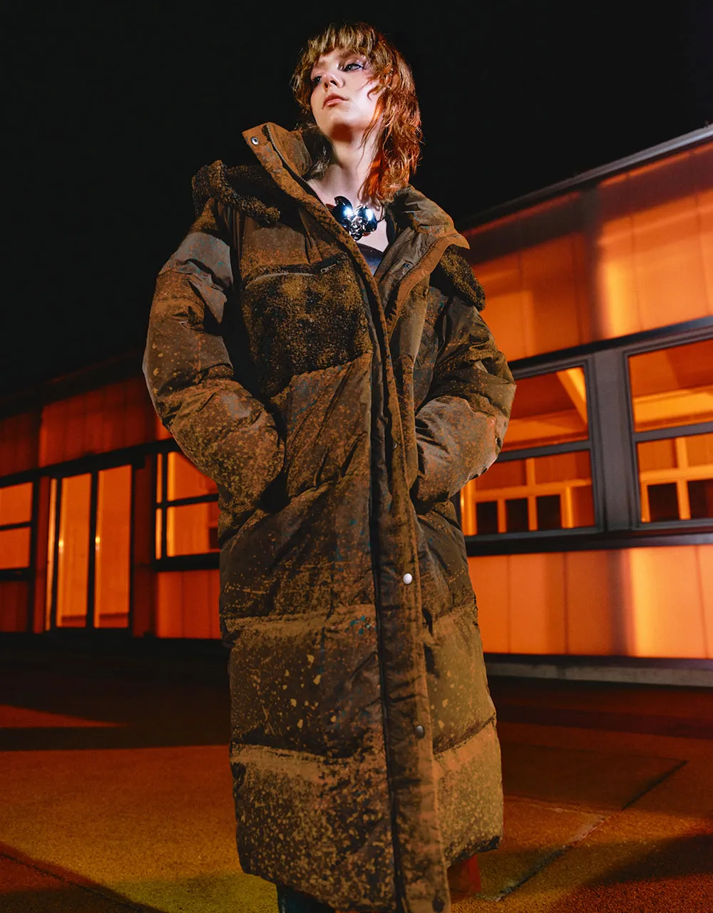 Hooded Loose Padded Coat sold by Urban Revivo product image thumbnail 3