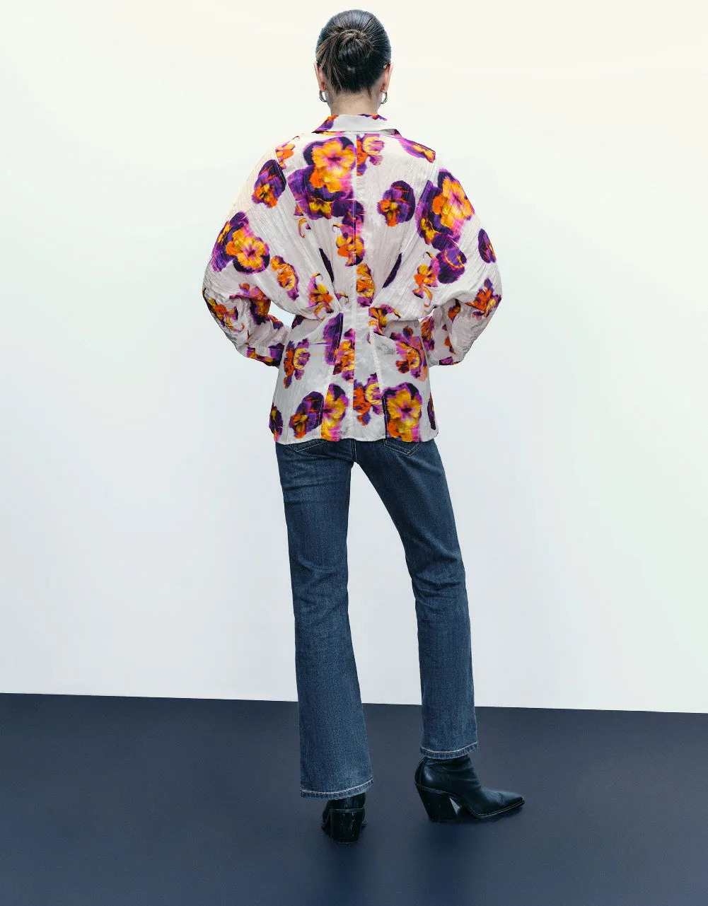 Flower Printed Button Up Shirt sold by Urban Revivo product image thumbnail 4