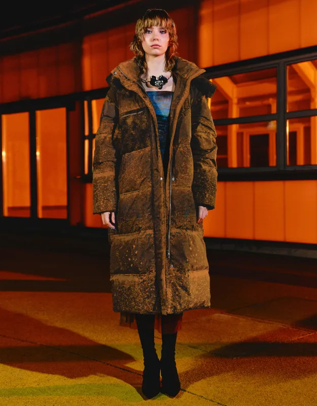 Hooded Loose Padded Coat sold by Urban Revivo