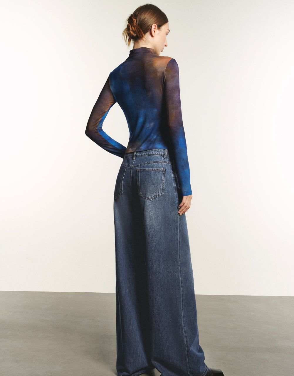 Turtle Neck Printed Knitted T-Shirt sold by Urban Revivo product image thumbnail 4