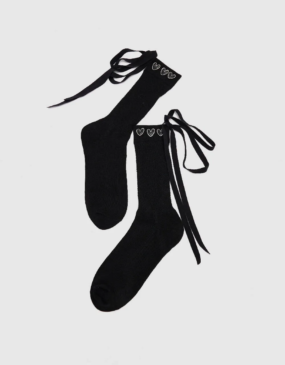 Heart Embossed Mid-Length Socks sold by Urban Revivo