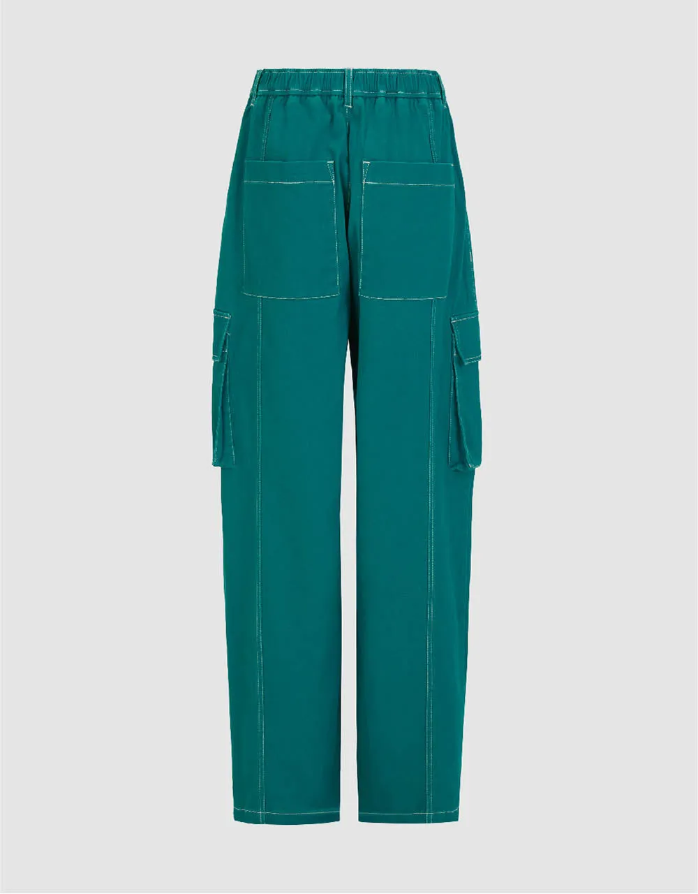 Multi-Pocket Wide-Leg Pants sold by Urban Revivo product image thumbnail 2