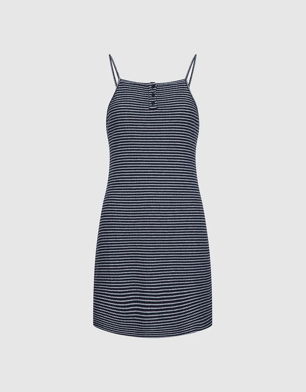 Striped Knitted Cami Mini Dress sold by Urban Revivo