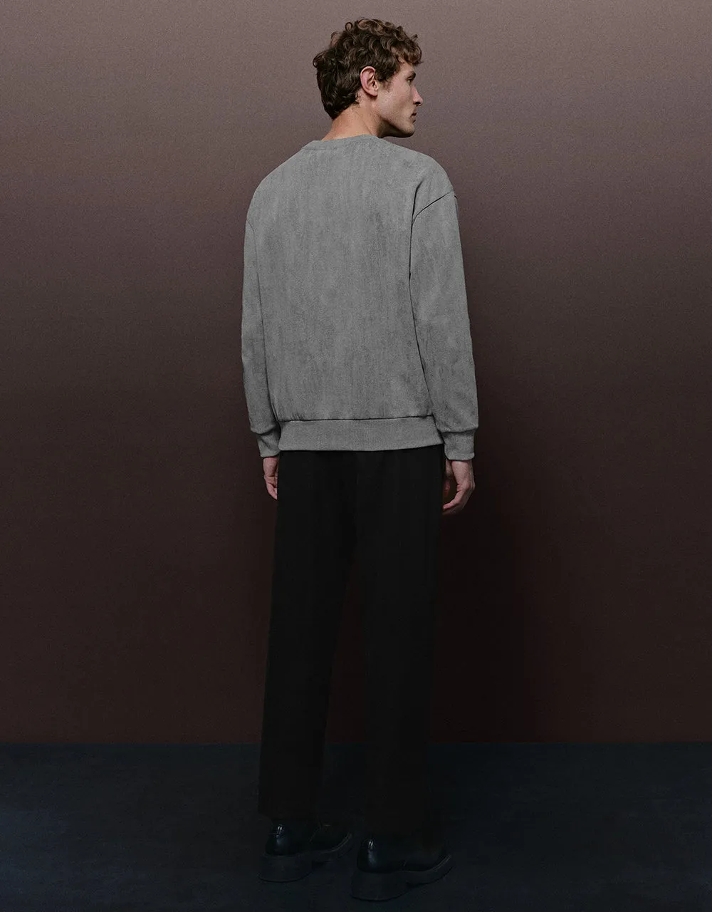 Crew Neck Straight Sweatshirt sold by Urban Revivo product image thumbnail 5