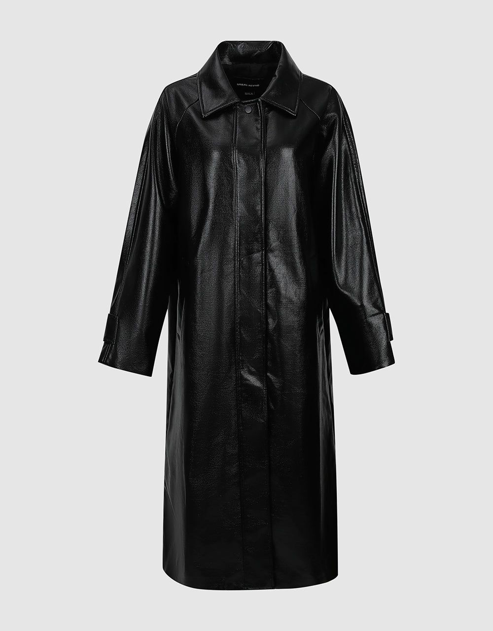 Vegan Leather Trench Coat sold by Urban Revivo product image thumbnail 2