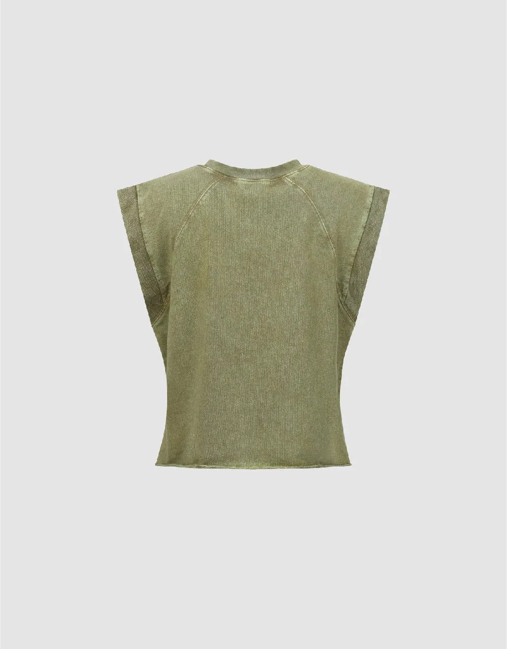 Letter Printed Crew Neck Tank Top sold by Urban Revivo product image thumbnail 5