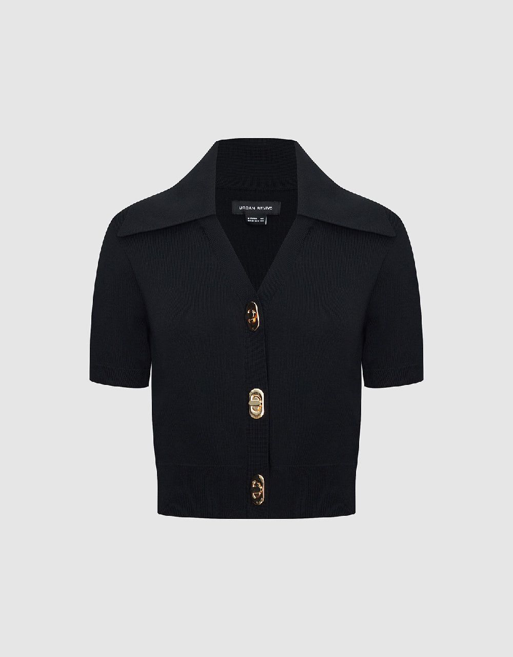 Skinny Lapel Knitted Cardigan sold by Urban Revivo product image thumbnail 2