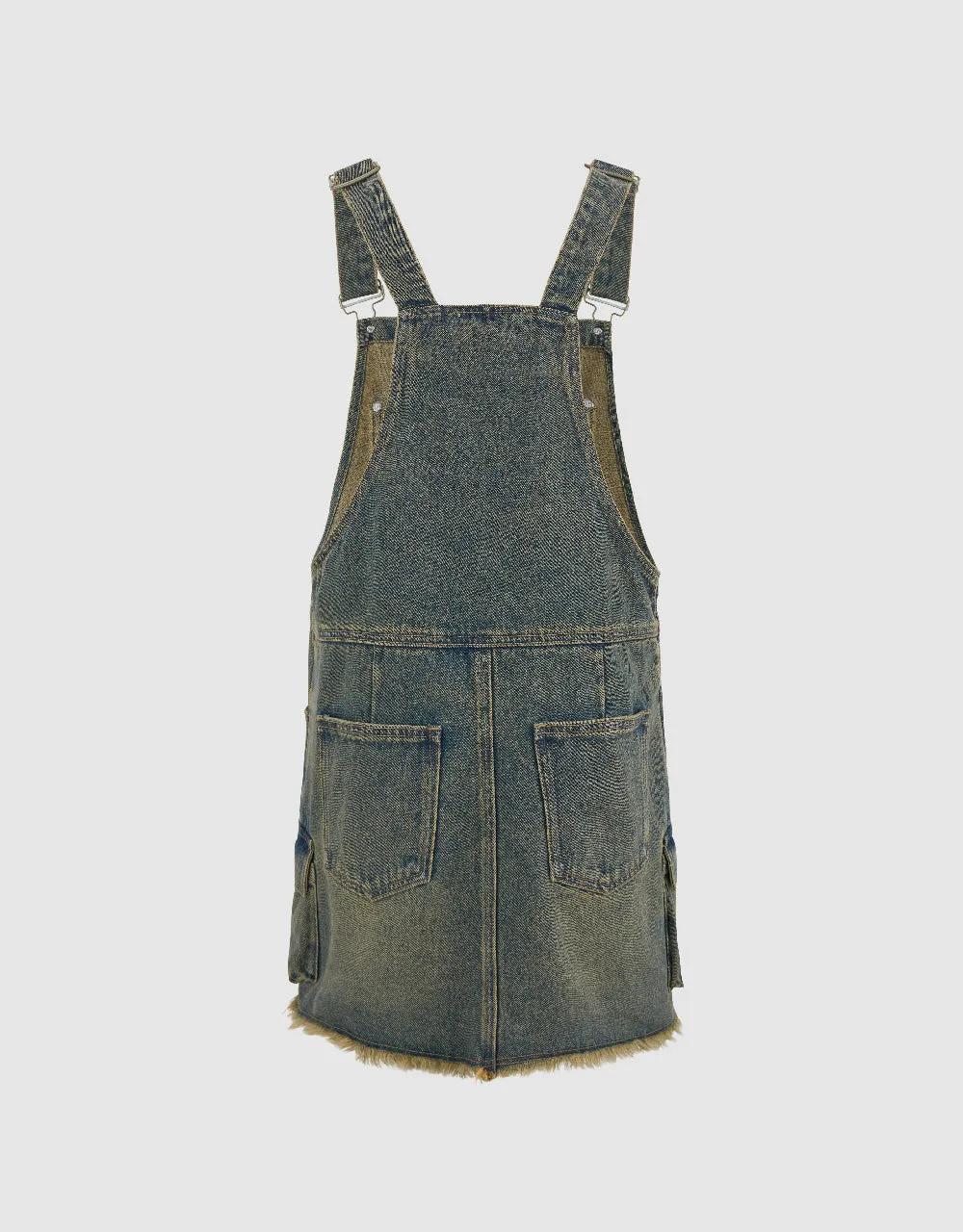 Distressed Raw Hem Denim Dress sold by Urban Revivo product image thumbnail 5