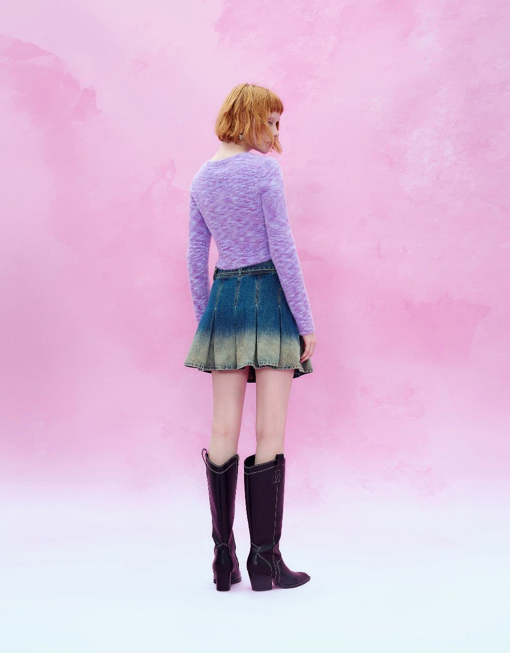 Button Up Cropped Knitted Cardigan sold by Urban Revivo product image thumbnail 3