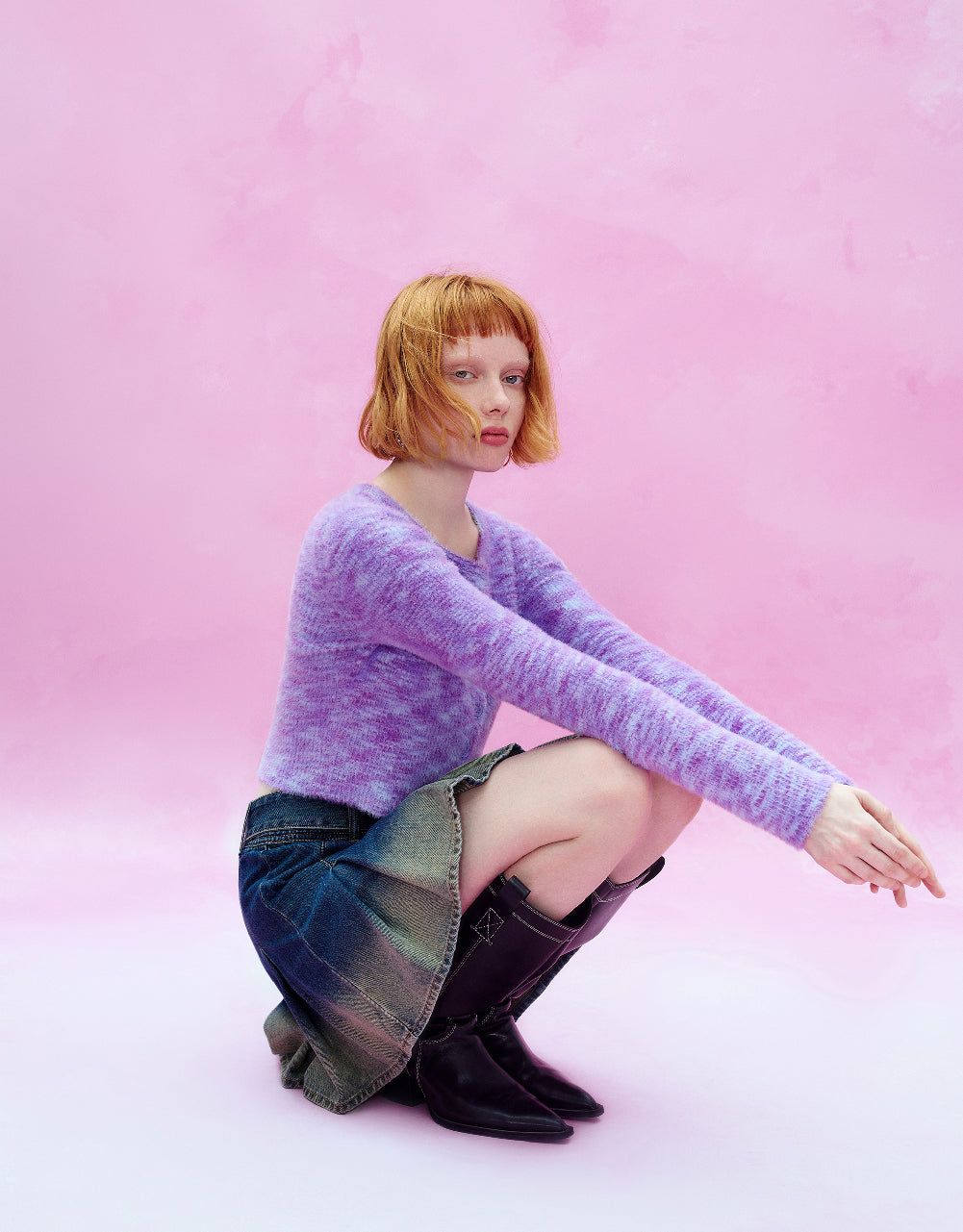 Button Up Cropped Knitted Cardigan sold by Urban Revivo product image thumbnail 2