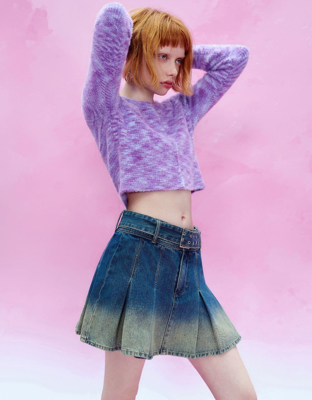 Button Up Cropped Knitted Cardigan sold by Urban Revivo product image thumbnail 5