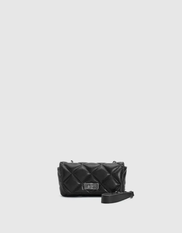 Turn Lock Vegan Leather Shoulder Bag sold by Urban Revivo