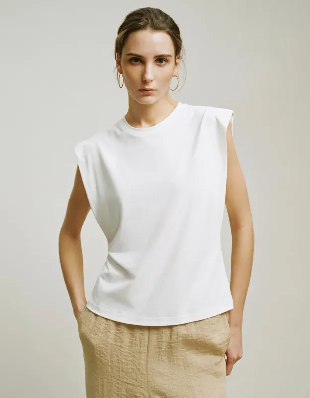 Crew Neck Knitted Tank Top sold by Urban Revivo