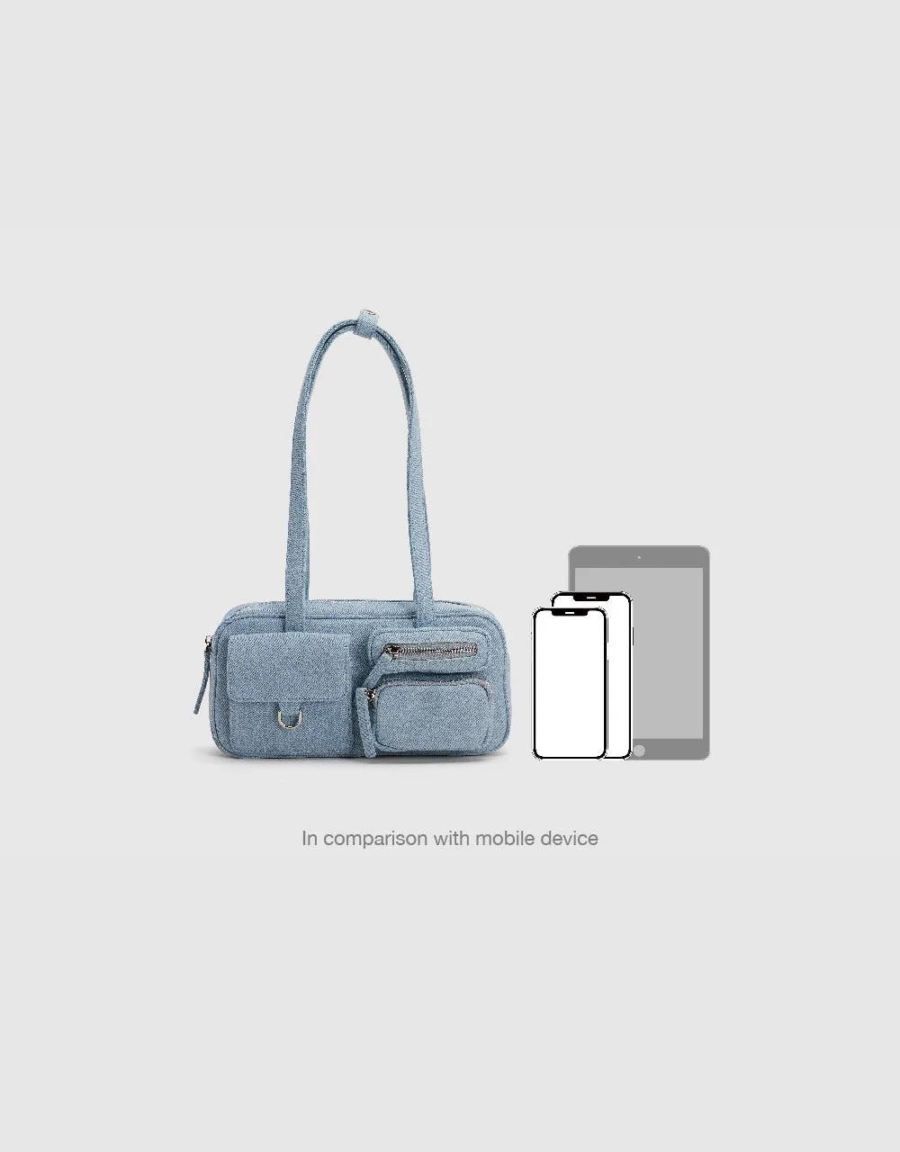 Denim Bowler Bag sold by Urban Revivo product image thumbnail 2