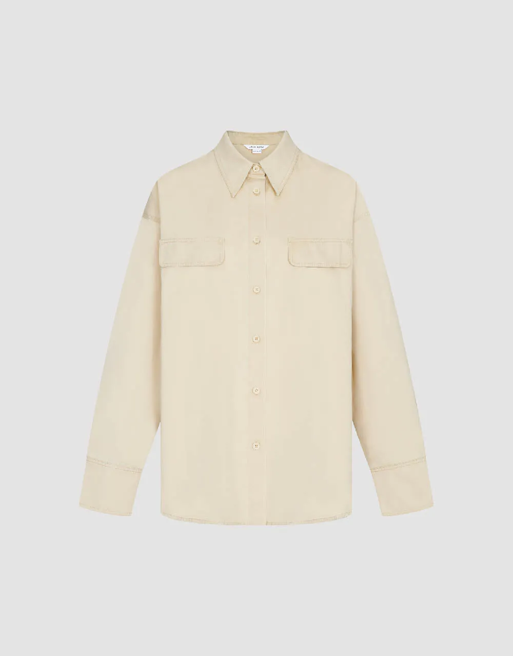 Button Up Straight Shirt sold by Urban Revivo product image thumbnail 2