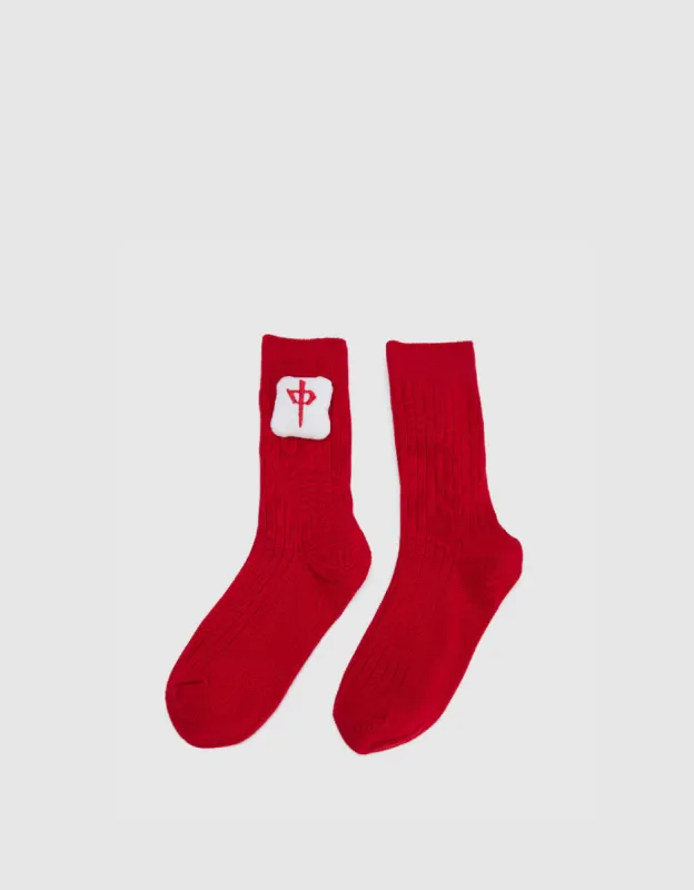 Mahjong Décor Mid-Length Socks sold by Urban Revivo