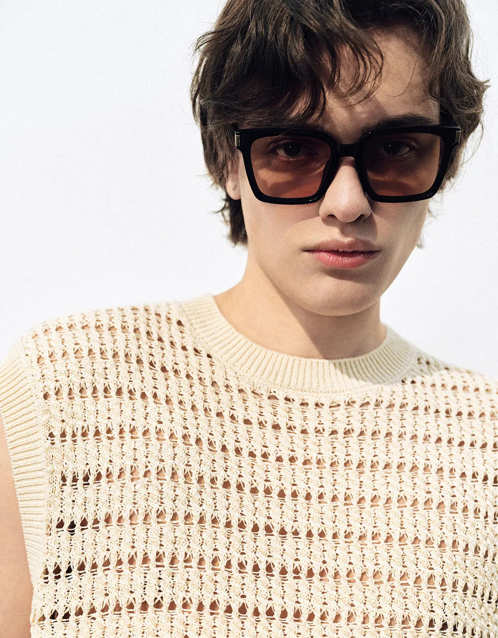 Crew Neck Knitted Tank Top sold by Urban Revivo product image thumbnail 4
