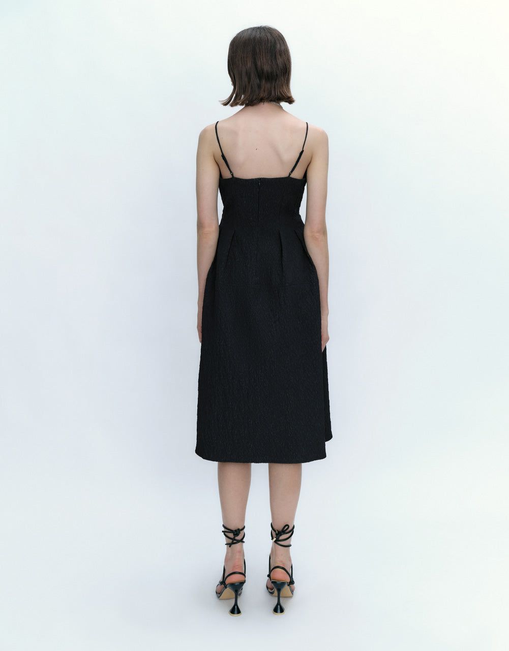 Pleated Square-cut Collar A-Line Dress sold by Urban Revivo product image thumbnail 4
