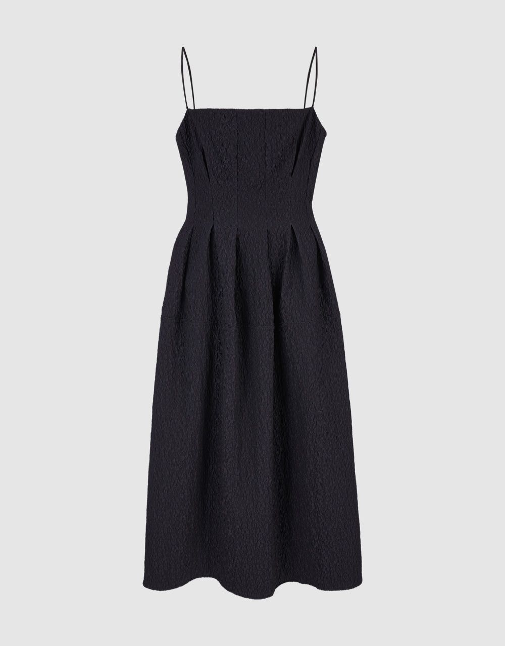 Pleated Square-cut Collar A-Line Dress sold by Urban Revivo product image thumbnail 2