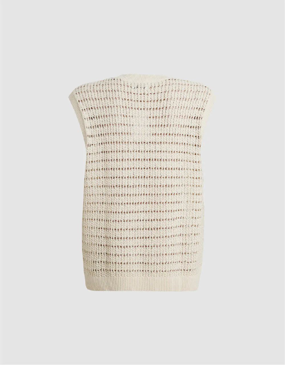 Crew Neck Knitted Tank Top sold by Urban Revivo product image thumbnail 5