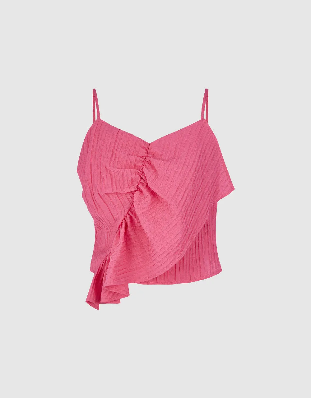 Ruffle V-Neck Cami Top sold by Urban Revivo product image thumbnail 2