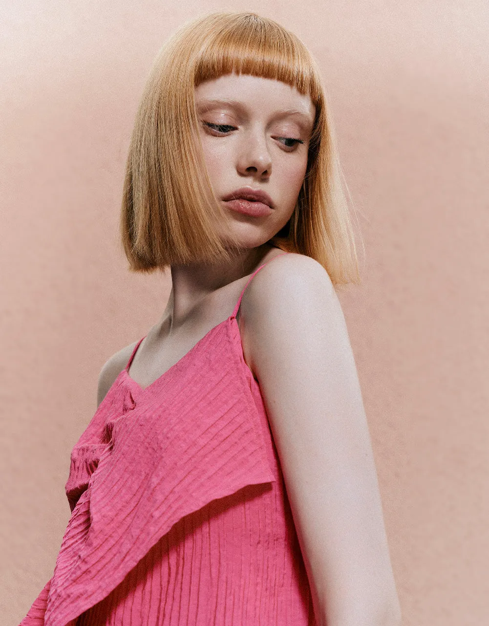 Ruffle V-Neck Cami Top sold by Urban Revivo product image thumbnail 5