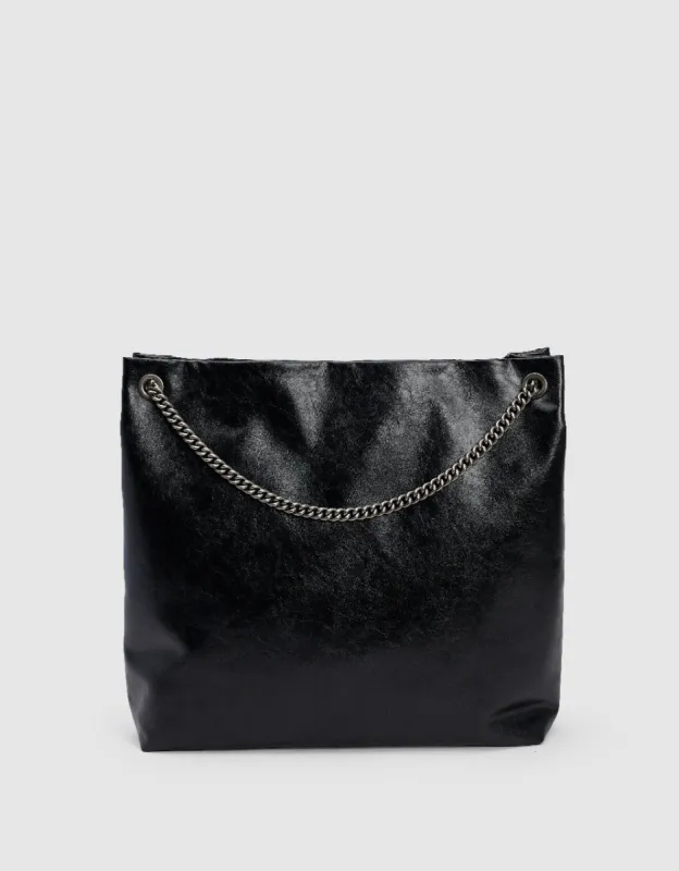 Chained Vegan Leather Shoulder Bag sold by Urban Revivo