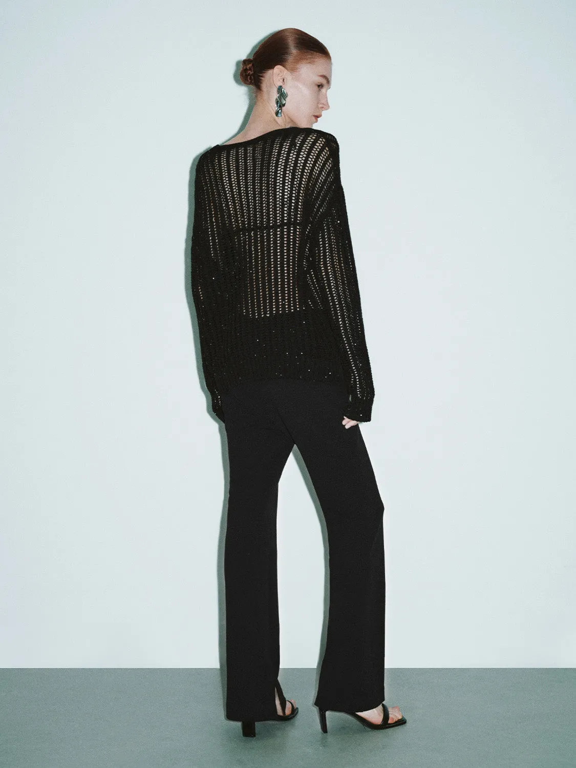 Crew Neck Loose Knitted T-Shirt sold by Urban Revivo product image thumbnail 4