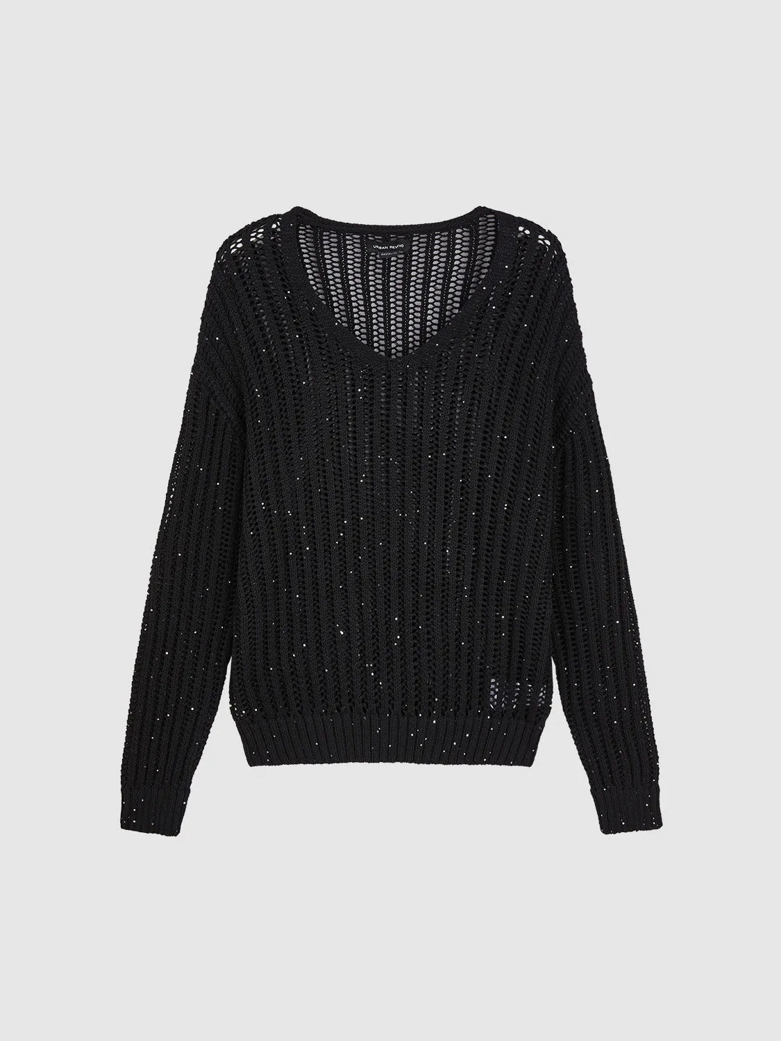 Crew Neck Loose Knitted T-Shirt sold by Urban Revivo product image thumbnail 2