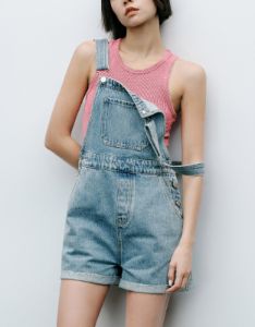 Short Denim Overalls sold by Urban Revivo