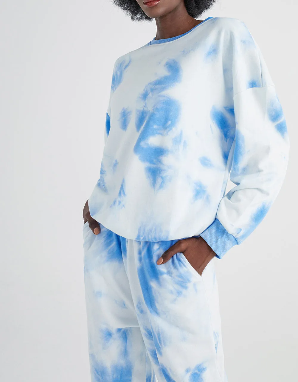 Tie Dye Drop Shoulder Sweatshirt sold by Urban Revivo product image thumbnail 2