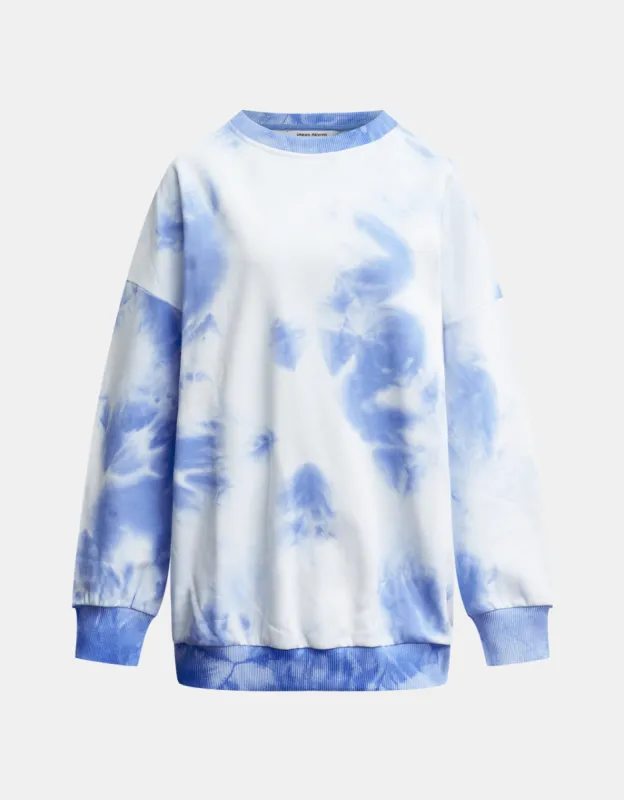 Tie Dye Drop Shoulder Sweatshirt sold by Urban Revivo