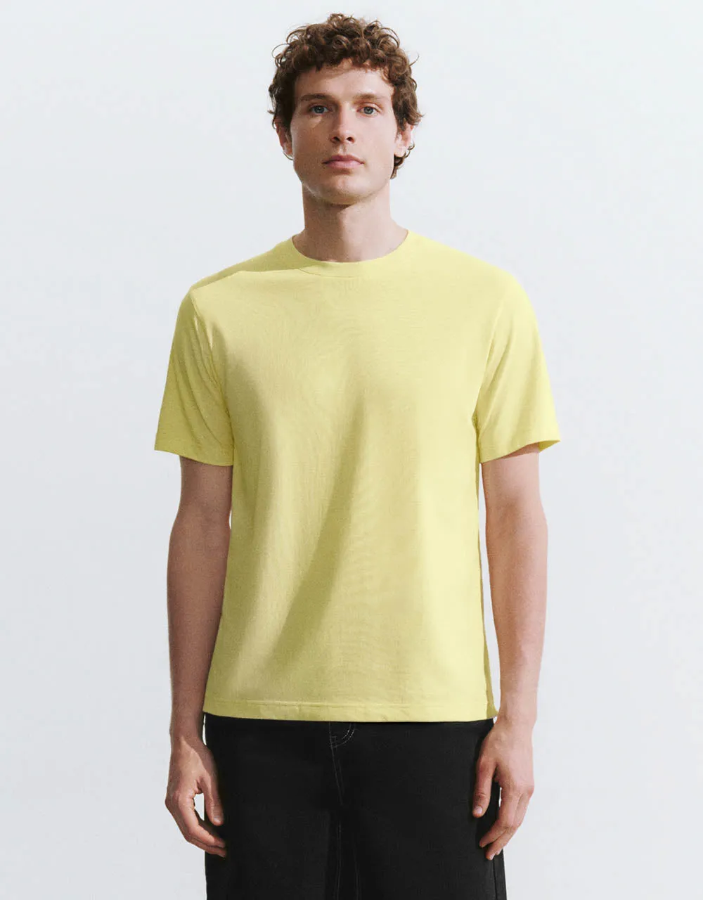 Crew Neck Knitted T-Shirt sold by Urban Revivo