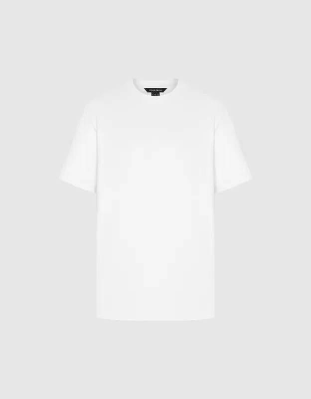 Crew Neck Straight T-Shirt sold by Urban Revivo