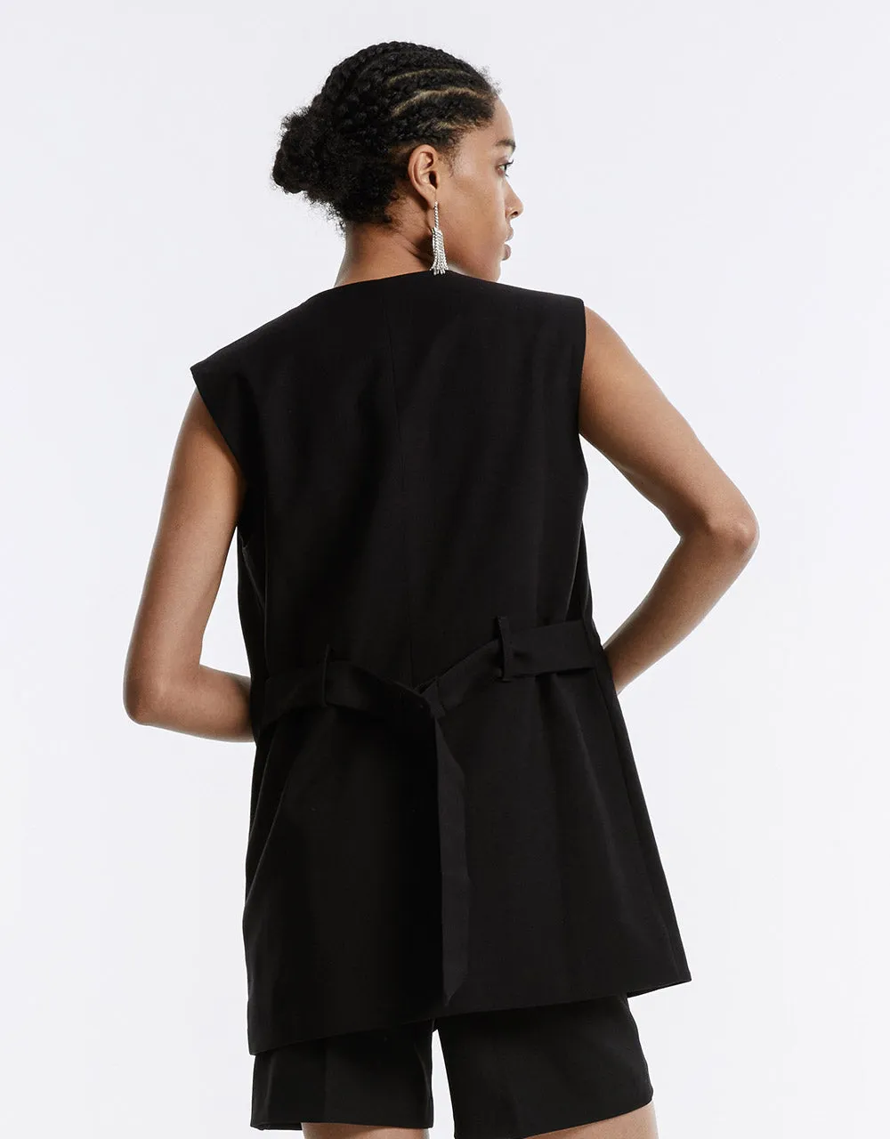 Plain Button Up Vest sold by Urban Revivo product image thumbnail 4