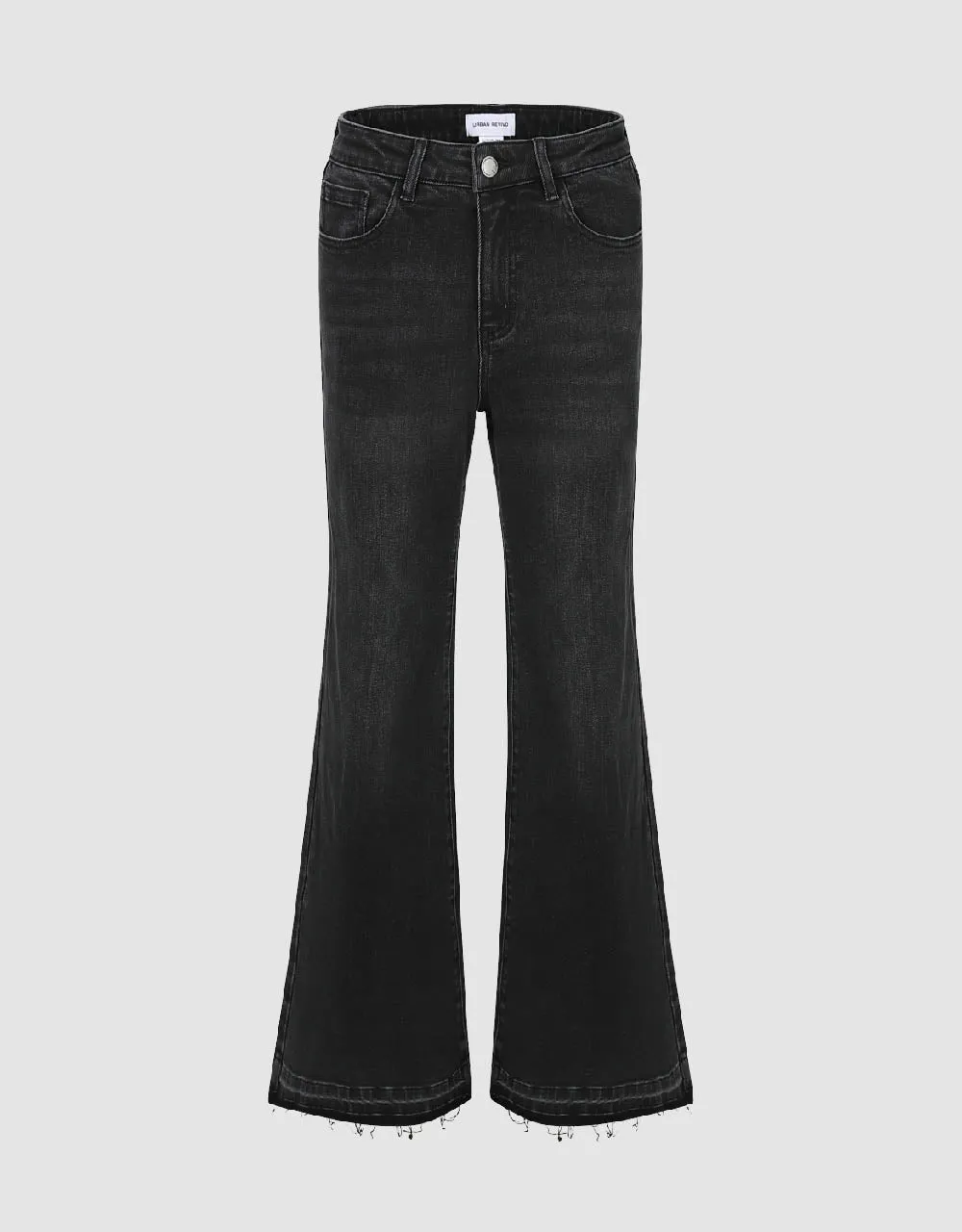 Raw Hem Flare Jeans sold by Urban Revivo