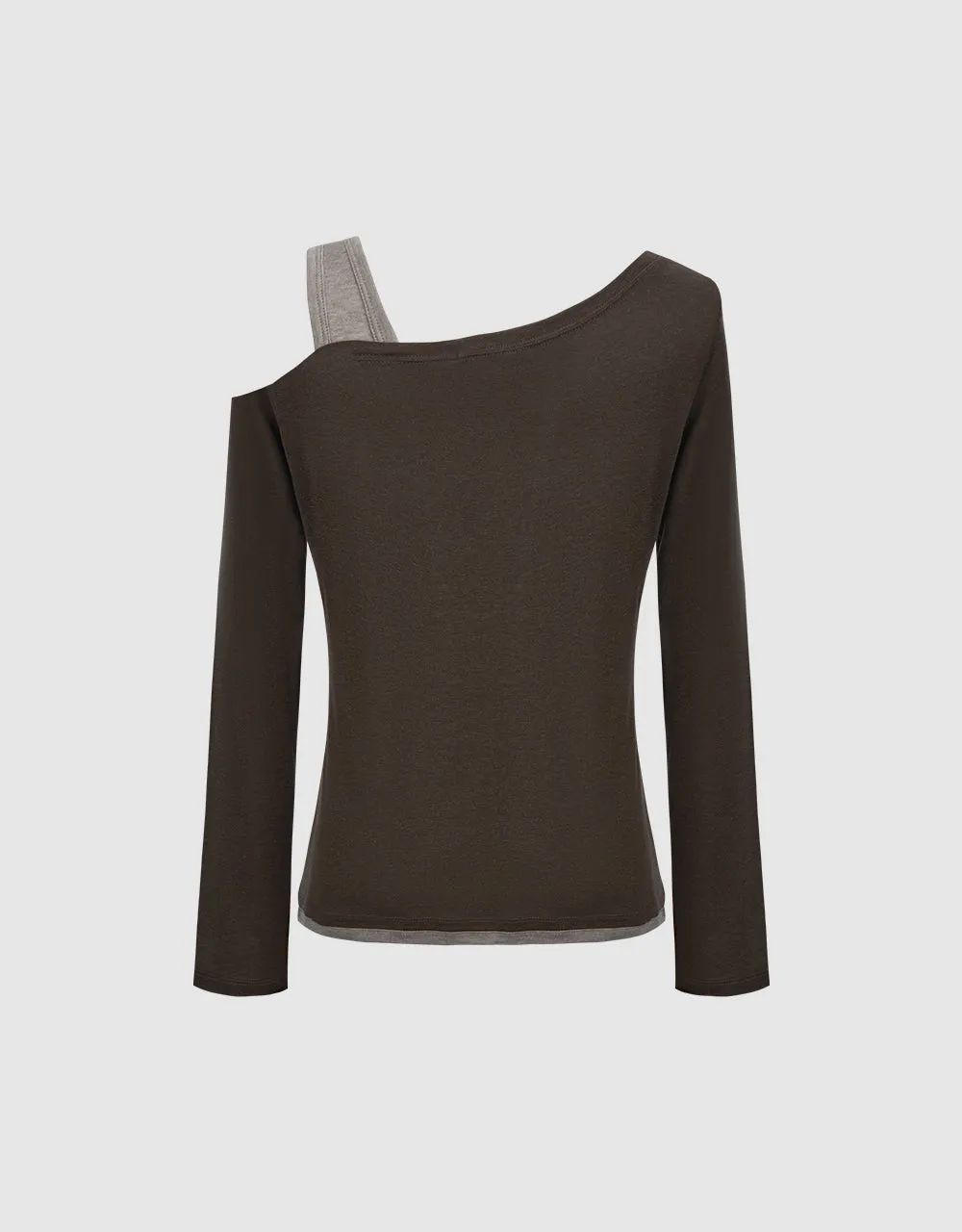 One Shoulder Straight T-Shirt sold by Urban Revivo product image thumbnail 5