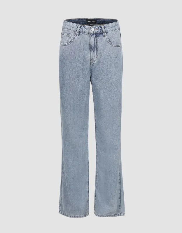 Wide-Leg Jeans sold by Urban Revivo