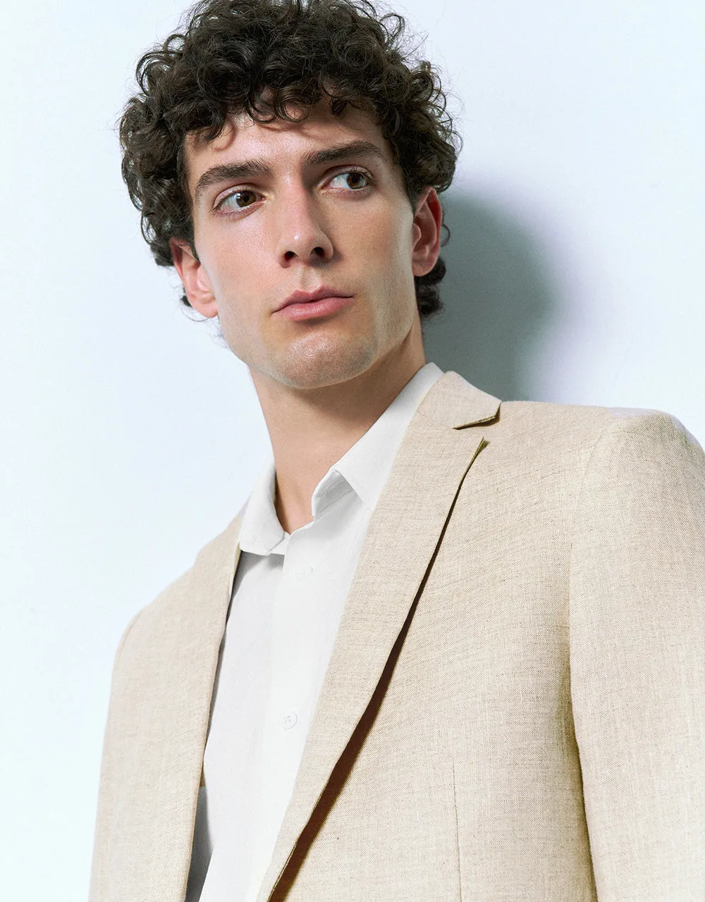 Notch Lapel Straight Blazer sold by Urban Revivo product image thumbnail 4