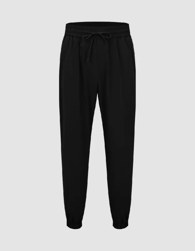 Drawstring Waist Loose Jogger Pants sold by Urban Revivo