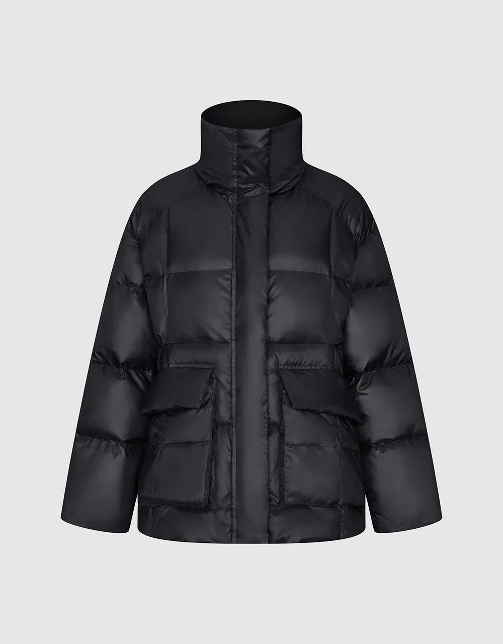 Stand Collar Puffer Jacket sold by Urban Revivo product image thumbnail 5
