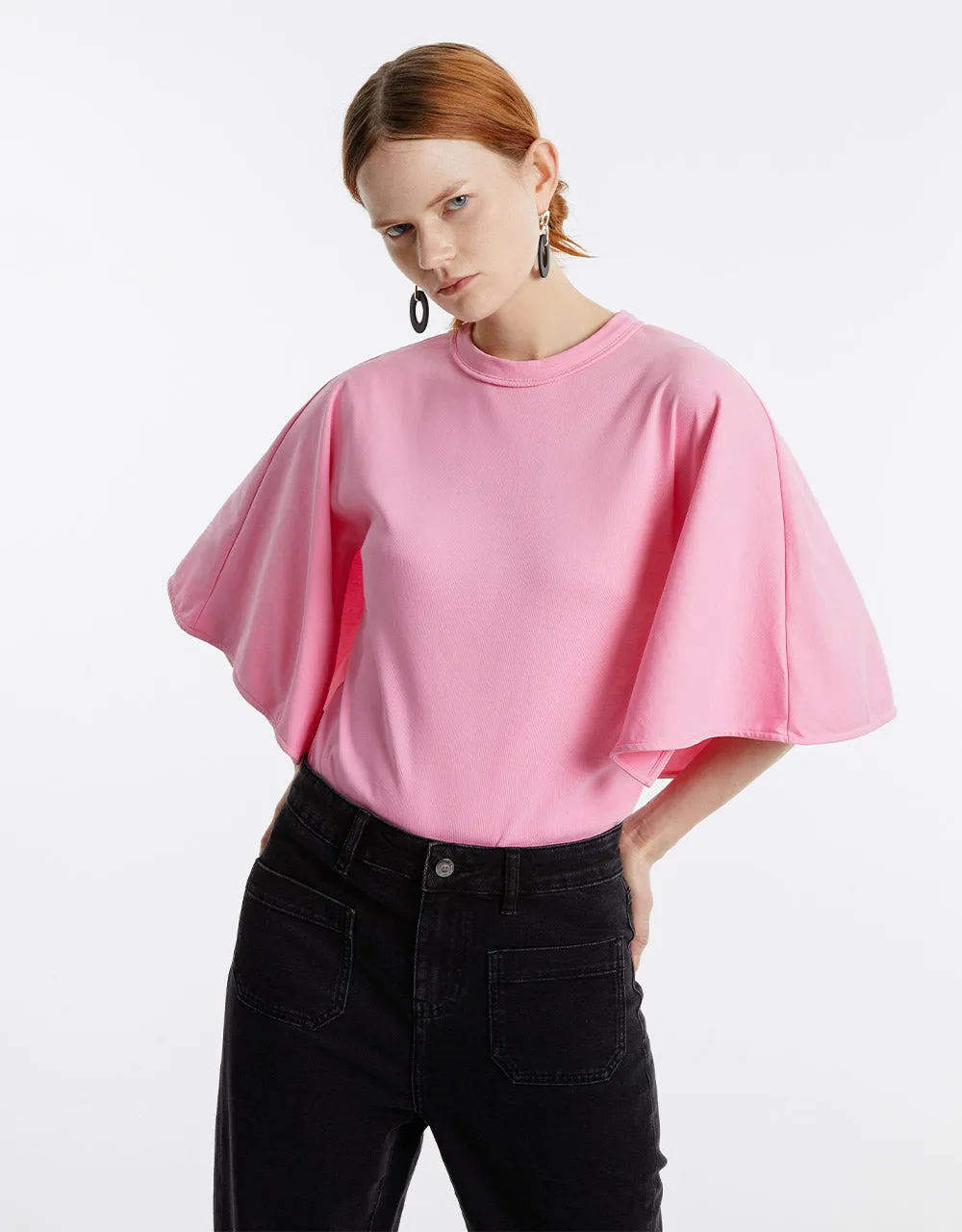 Batwing Sleeve T-Shirt sold by Urban Revivo product image thumbnail 3