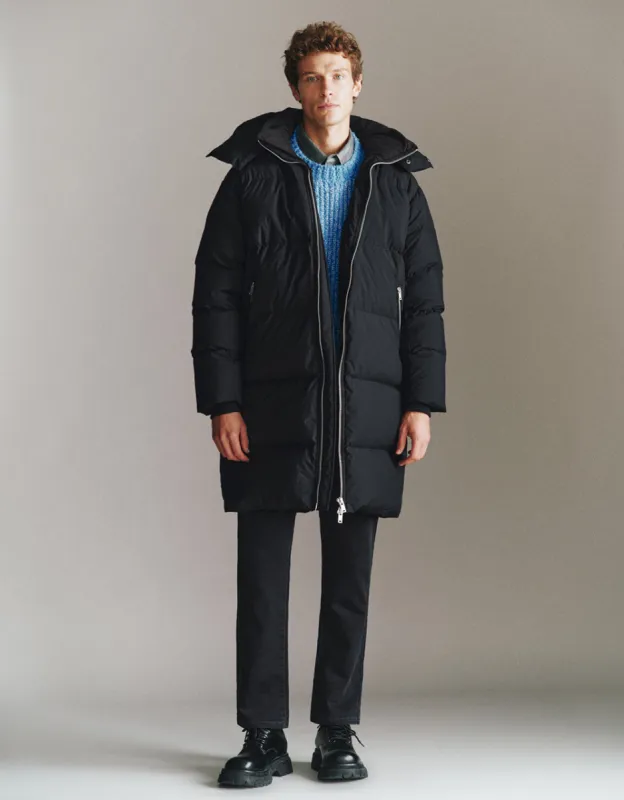 Zipper Front Hooded Down Jacket sold by Urban Revivo