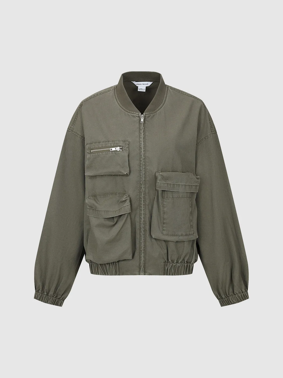 Zipper Front Oversized Jacket sold by Urban Revivo product image thumbnail 2