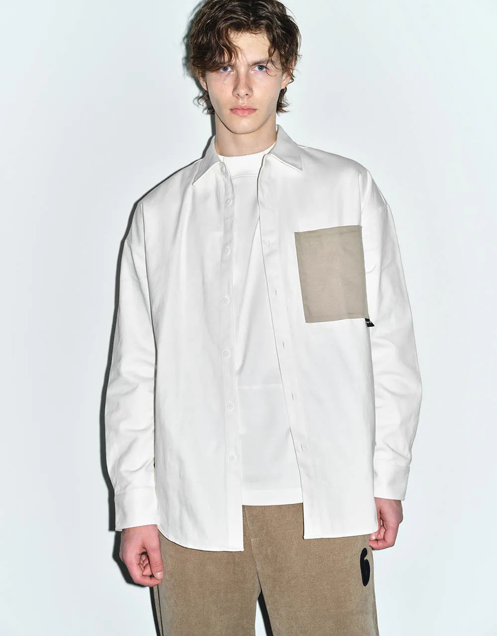 Button Up Oversized Shirt sold by Urban Revivo product image thumbnail 3